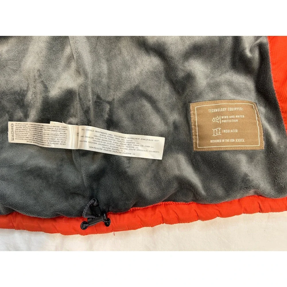 Thrashed Ariat Grungecore Distressed Mens Insulated Quilted Vest‎ Orange Size L